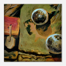 Load image into Gallery viewer, painting of eaglet kachina close up by john farnsworth