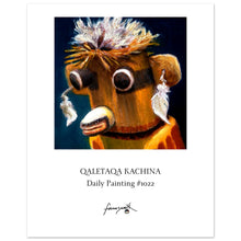 Load image into Gallery viewer, poster of a painting of qaletaqa kachina by john farnsworth