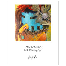 Load image into Gallery viewer, poster of a painting of tasaf kachina by john farnsworth