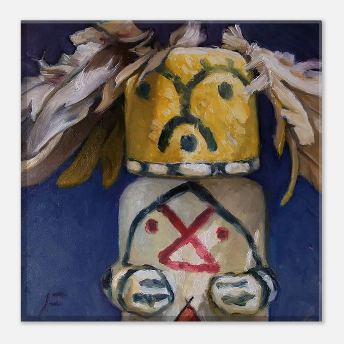 painting of qoqlo kachina by john farnsworth