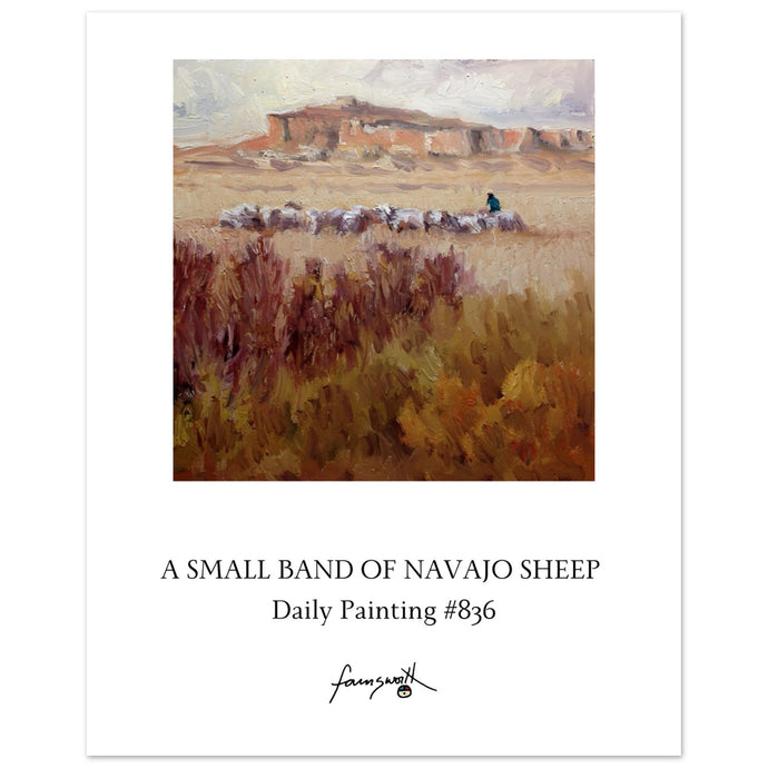 Navajo sheep painting by John Farnsworth