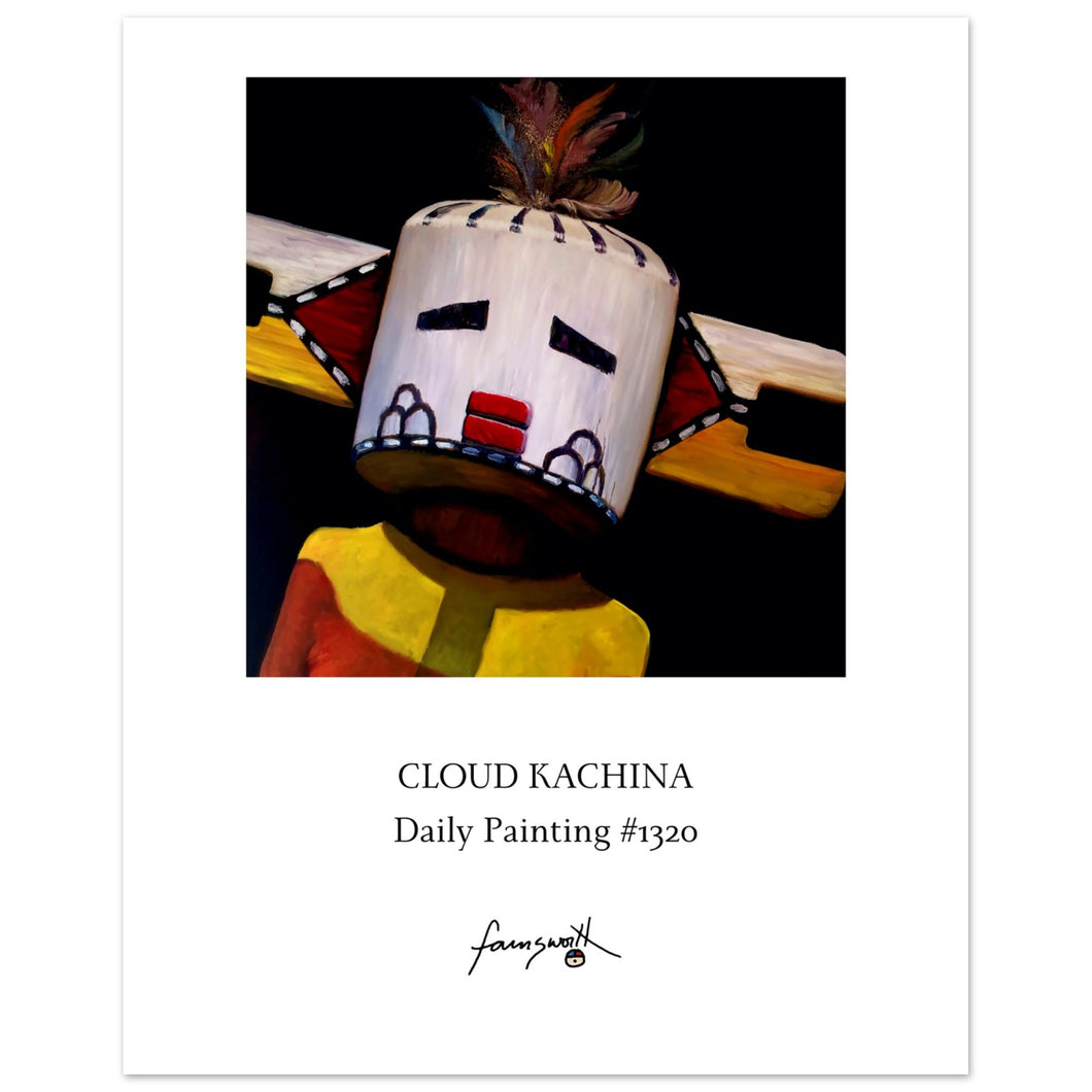 poster of cloud kachina painting by john farnsworth